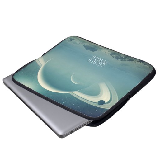 Whimsical Planets Space Dreamscape Personalised Laptopschutzhülle (Vorne Knopf)