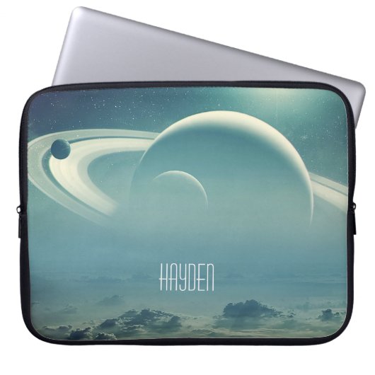 Whimsical Planets Space Dreamscape Personalised Laptopschutzhülle (Vorderseite)