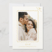 Whimsical Playful Champagner Tower Doodle Wedding Save The Date (Rückseite)
