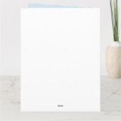 Whimsical Polar Bär und präsentiert Weihnachten Karte (Rückseite)