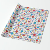 Whimsical Polar Bear Penguin Reindeer Design Geschenkpapier (Ungerollt)