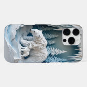 Whimsical Polar Bear Winter Märchen ✨ Schnee Papie iPhone Hülle (Rückseite (Horizontal))