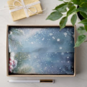 Whimsical Polar Bears & Kakao in Forest Decoupage Seidenpapier (Geschenk)