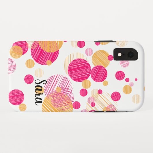 Whimsical Polka-Dot Phone Case (Rückseite (Horizontal))