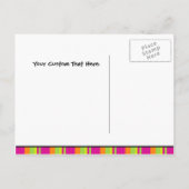 Whimsical Polka Dots Save the Date Postcard Ankündigungspostkarte (Rückseite)