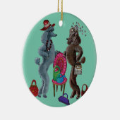 Whimsical Poodle Keramikornament (Rechts)