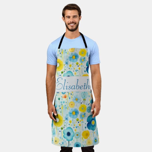 Whimsical Poppies Symphony Schürze (Getragen)