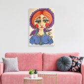 Whimsical Portrait Leinwanddruck (Insitu (Wohnzimmer))