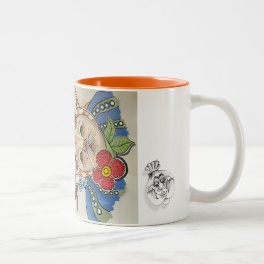 "Whimsical Portrait" Tasse (Rechts)
