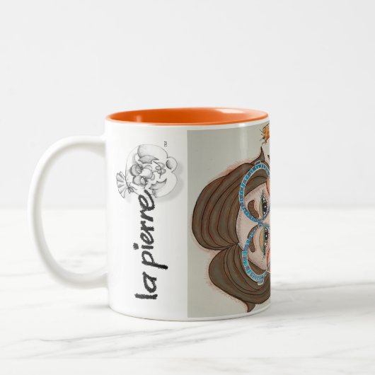 "Whimsical Portrait" Tasse (Links)