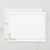 Whimsical Positionen von Ihrem Schreibtisch aus ei Mitteilungskarte (Rückseite)