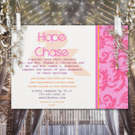 Whimsical Poster Style Foto Hochzeit Einladung