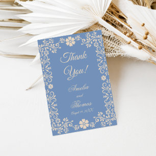 Whimsical Powder Blau Hochzeit Danke