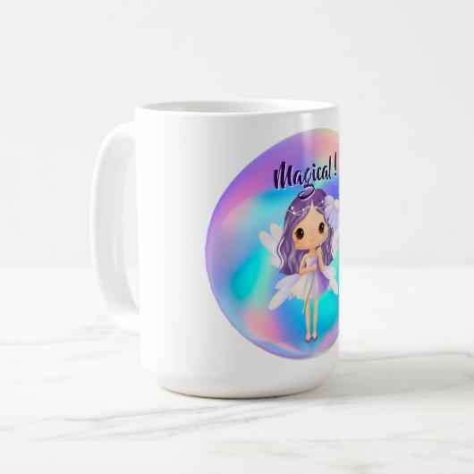 Whimsical Princess Fairy Birthday Kaffeetasse (Vorderseite Links)