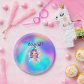 Whimsical Princess Fairy Birthday Pappteller (Party)
