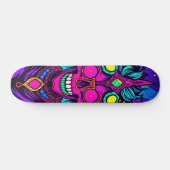 Whimsical Psychedelic Alien Skateboard (Horizontal)