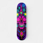 Whimsical Psychedelic Alien Skateboard (Vorne)