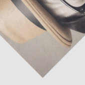 Whimsical Puggle in Hut und Brille Decoupage Seidenpapier (Detail)