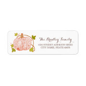 Whimsical Pumpkin Address Labels (Vorne)