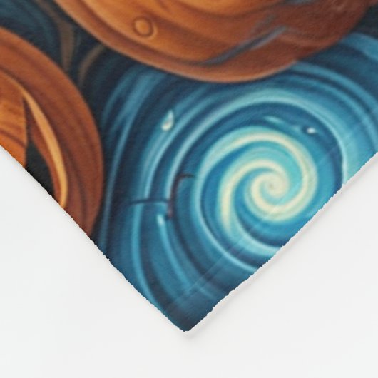 Whimsical Pumpkin Halloween Fleece Blanket (Ecke)