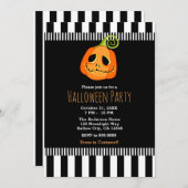 Whimsical Pumpkin-Halloween-Party Einladung (Vorne/Hinten)