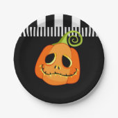 Whimsical Pumpkin-Halloween-Party Pappteller (Vorderseite)