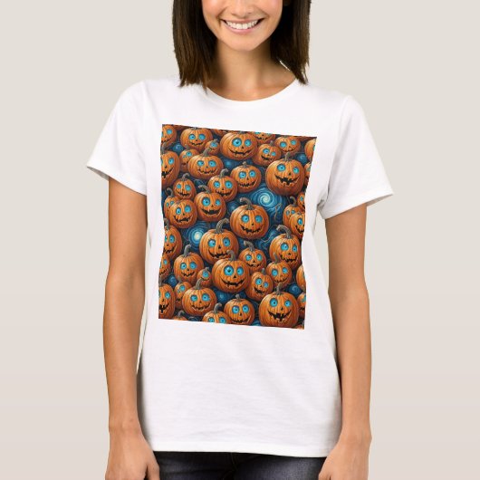Whimsical Pumpkin Halloween T-Shirt (Vorderseite)