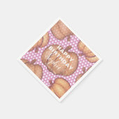 Whimsical Pumpkin Happy Birthday Party  Serviette (Ecke)