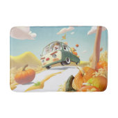 Whimsical Pumpkin Ride Badematte (Vorderseite)