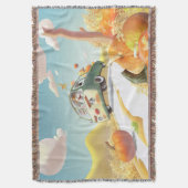 Whimsical Pumpkin Ride Decke (Vorderseite Vertikal)