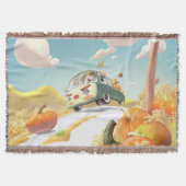 Whimsical Pumpkin Ride Decke (Vorderseite)