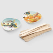 Whimsical Pumpkin Ride Fächer (Non-assembled)