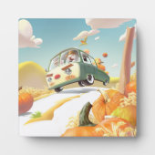 Whimsical Pumpkin Ride Fotoplatte (Vorderseite)