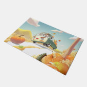 Whimsical Pumpkin Ride Fußmatte (Schrägansicht)