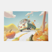 Whimsical Pumpkin Ride Fußmatte (Vorderseite)