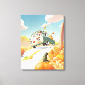 Whimsical Pumpkin Ride Leinwanddruck (Vorderseite)