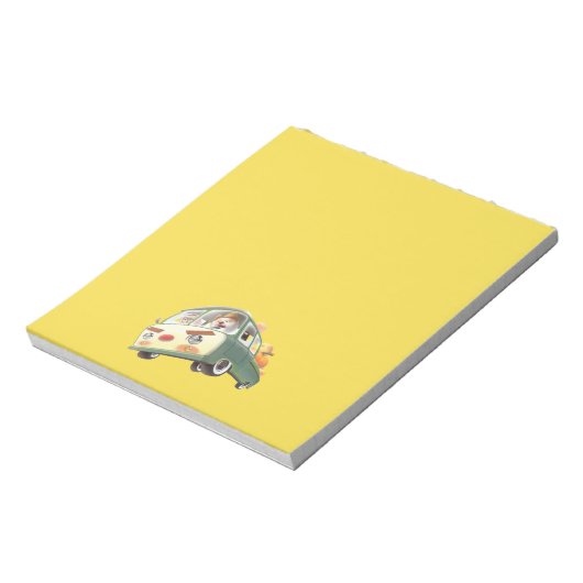 Whimsical Pumpkin Ride Notizblock (Rotiert)