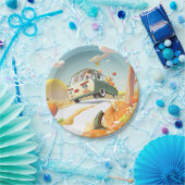 Whimsical Pumpkin Ride Pappteller (Party)