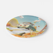 Whimsical Pumpkin Ride Pappteller (Schrägansicht)