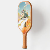 Whimsical Pumpkin Ride Pickleball Schläger (Links)