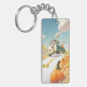 Whimsical Pumpkin Ride Schlüsselanhänger (Vorderseite links)