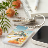 Whimsical Pumpkin Ride Schlüsselanhänger (Vorderseite rechts)