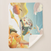 Whimsical Pumpkin Ride Sherpadecke (Vorderseite)