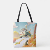 Whimsical Pumpkin Ride Tasche (Rückseite)