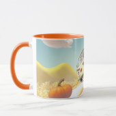 Whimsical Pumpkin Ride Tasse (Links)