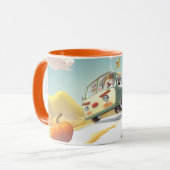 Whimsical Pumpkin Ride Tasse (Vorderseite Links)