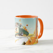 Whimsical Pumpkin Ride Tasse (VorderseiteRechts)