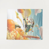 Whimsical Pumpkin Ride Wandteppich (Vorderseite (Horizontal))