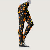 Whimsical Pumpkins & Candy Mais Fun Halloween Leggings (Rechts)