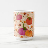 Whimsical Pumpkins Herbstlaubs Kaffeetasse (Mittel)